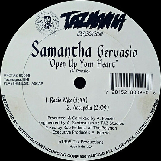 Samantha Gervasio : Open Up Your Heart (12")