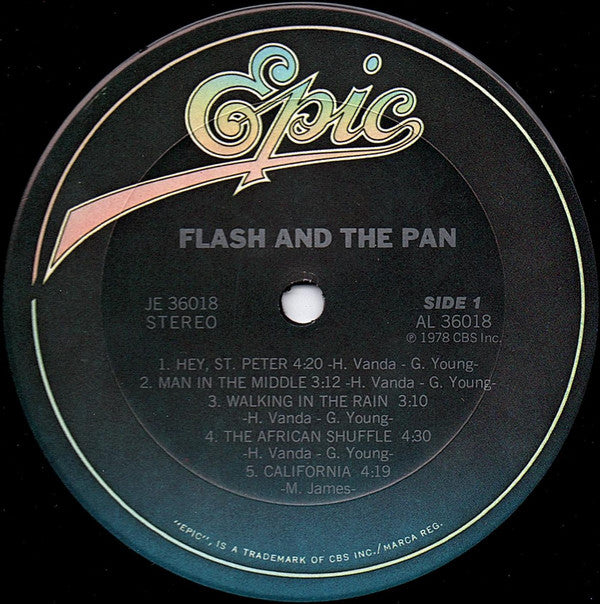 Flash & The Pan : Flash And The Pan (LP, Album, Ter)