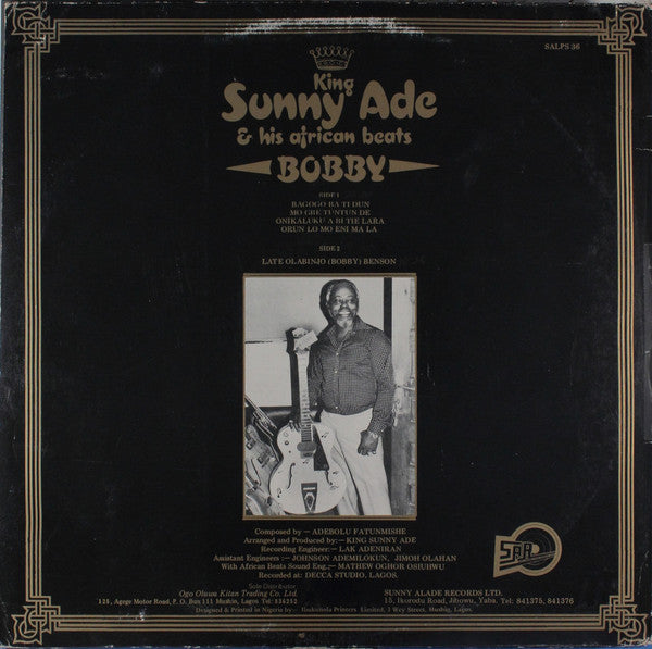 King Sunny Ade & His African Beats : Bobby (LP, Album)