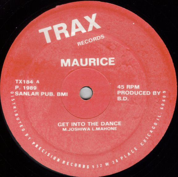 Maurice Joshua : Get Into The Dance (12")