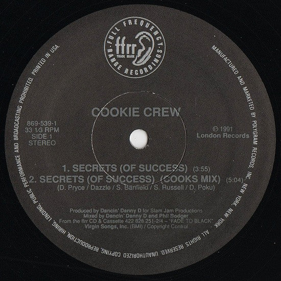 The Cookie Crew : Secrets (Of Success) (12")