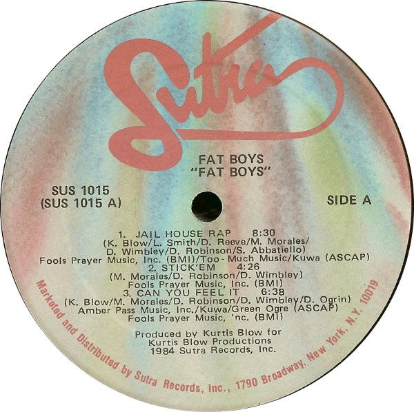 Fat Boys : Fat Boys (LP, Album, Hub)