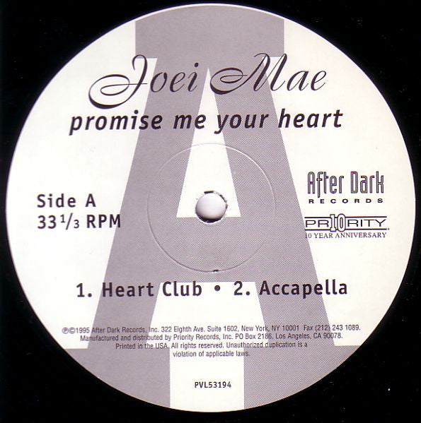 Joei Mae : Promise Me Your Heart (12")