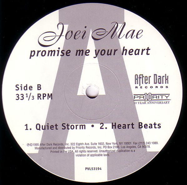Joei Mae : Promise Me Your Heart (12")