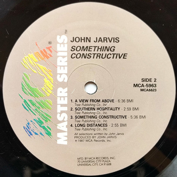 John Jarvis : Something Constructive (LP, Album)