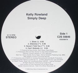 Kelly Rowland : Simply Deep (2xLP, Promo)