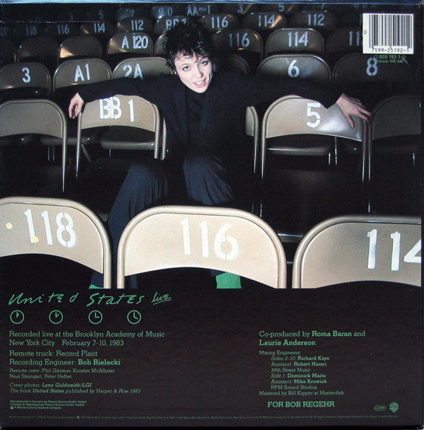 Laurie Anderson : United States Live (5xLP + Box, Album)