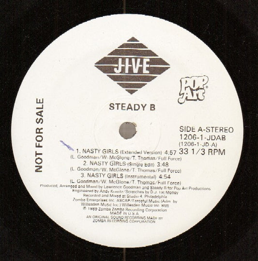 Steady B : Nasty Girls (12", Promo)