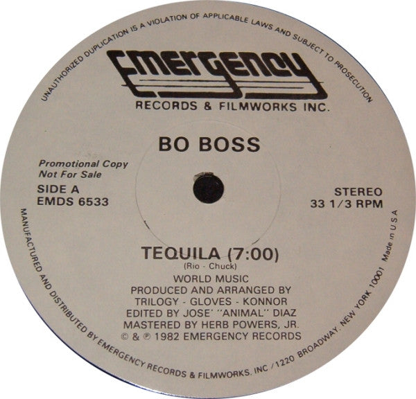 Bo Boss : Tequila (12", Promo)