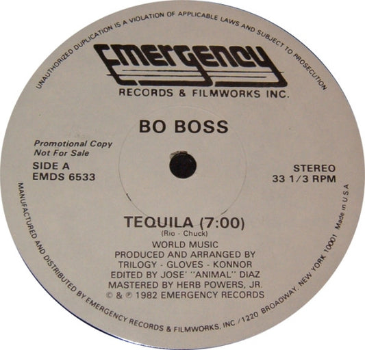 Bo Boss : Tequila (12", Promo)