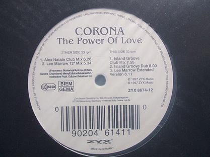 Corona : The Power Of Love (12")