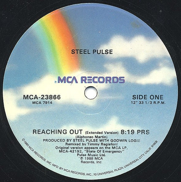 Steel Pulse : Reaching Out (12", Single)