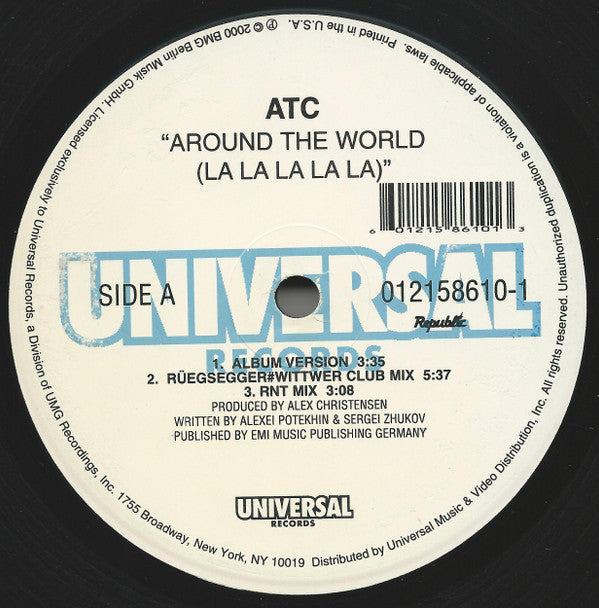 ATC : Around The World (La La La La La) (12")