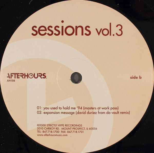 Various : Sessions Vol. 3 (2x12", Comp)