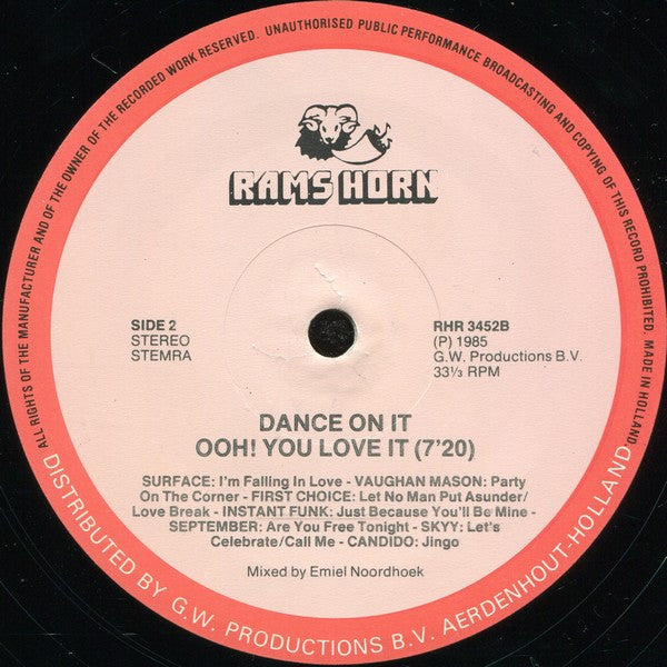 Various : Dance On It Ooh! You Love It (12", Mixed)