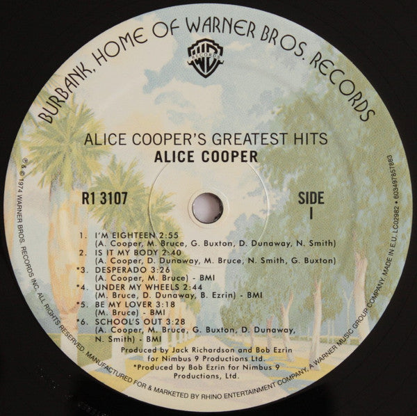 Alice Cooper : Alice Cooper's Greatest Hits (LP, Comp, RE)