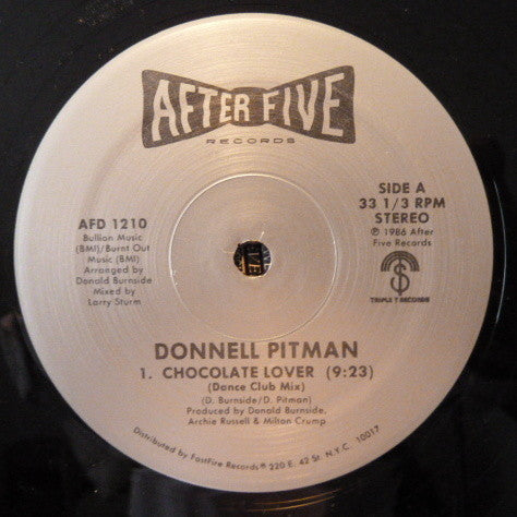 Donnell Pitman : Chocolate Lover (12")