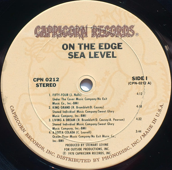 Sea Level : On The Edge (LP, Album, Pit)