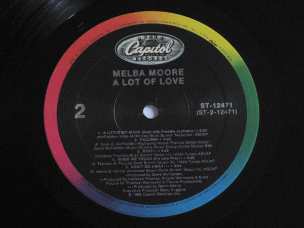 Melba Moore : A Lot Of Love (LP, Album)