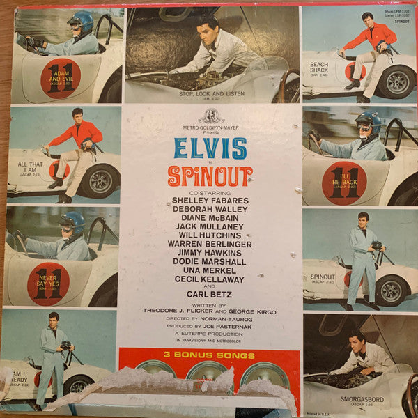 Elvis Presley : Spinout (LP, Album, Mono, Ind)