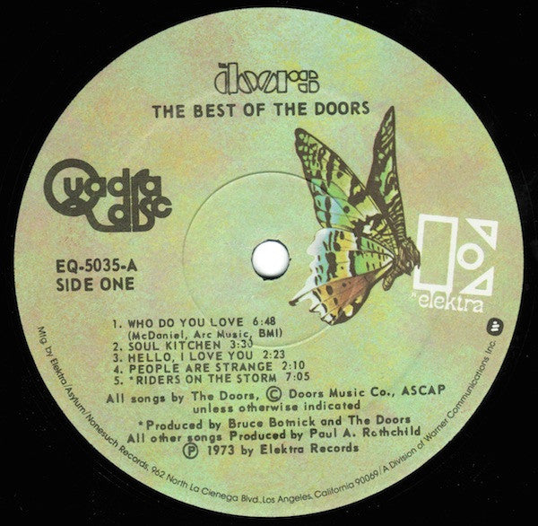 The Doors : The Best Of The Doors (LP, Comp, Quad, RE, CD-)