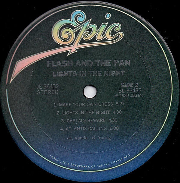 Flash & The Pan : Lights In The Night (LP, Album, Ter)