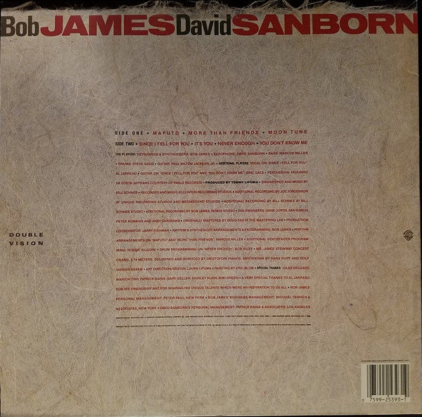 Bob James / David Sanborn : Double Vision (LP, Album, All)