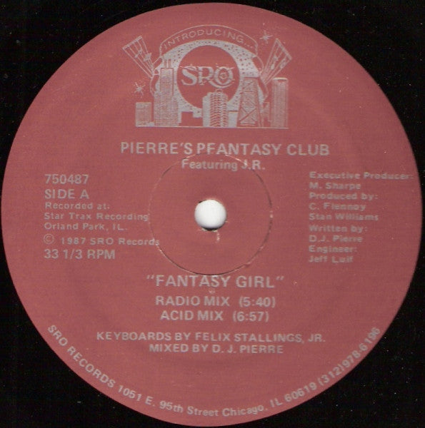 Pierre's Pfantasy Club Featuring J.R. Jordan : Fantasy Girl (12")