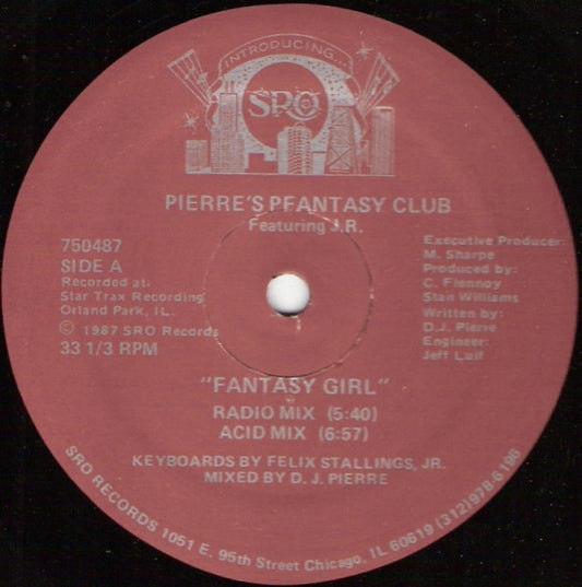 Pierre's Pfantasy Club Featuring J.R.* : Fantasy Girl (12")
