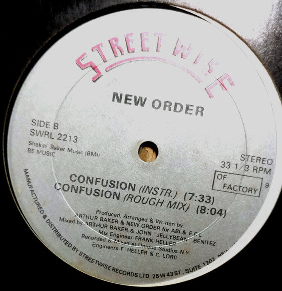 New Order : Confusion (12")