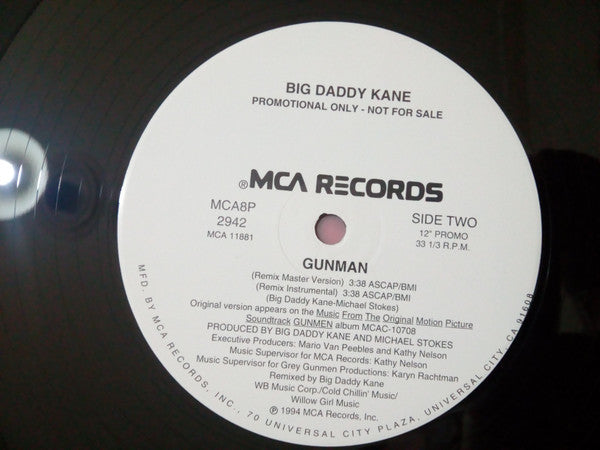 Big Daddy Kane : Gunman (12", Promo)