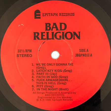 Bad Religion : How Could Hell Be Any Worse? (LP, Album, RP)