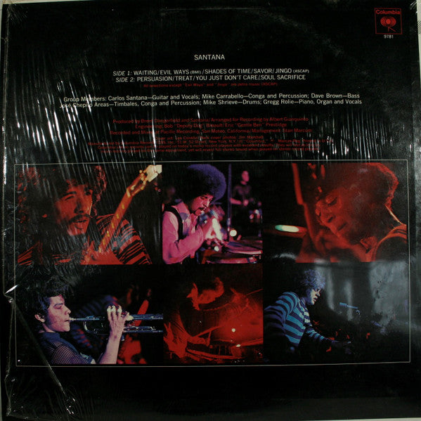 Santana : Santana (LP, Album, RE)