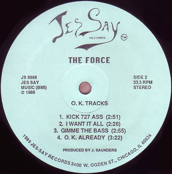The Force : It's O.K., It's O.K. (12")