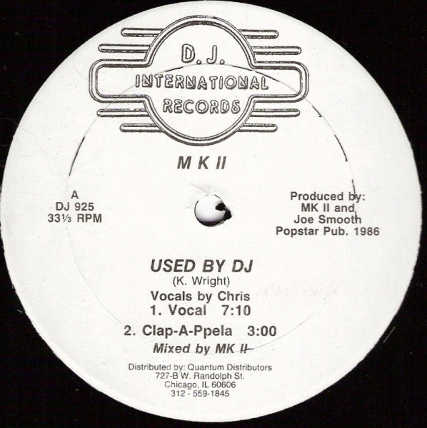 M K II* : Used By DJ (12")