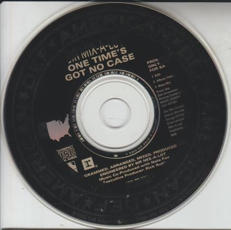 Sir Mix-A-Lot : One Time's Got No Case (CD, Single, Promo)