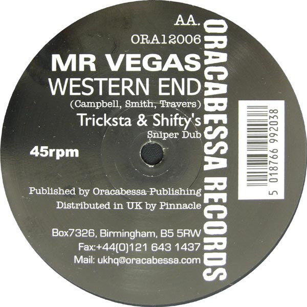 Mr. Vegas : Western End (Remix) (12")