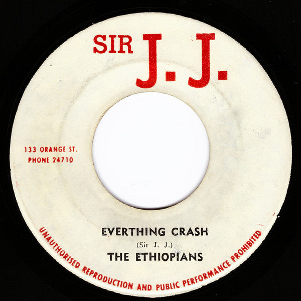 The Ethiopians : Everything Crash / Losing You (7", Single)