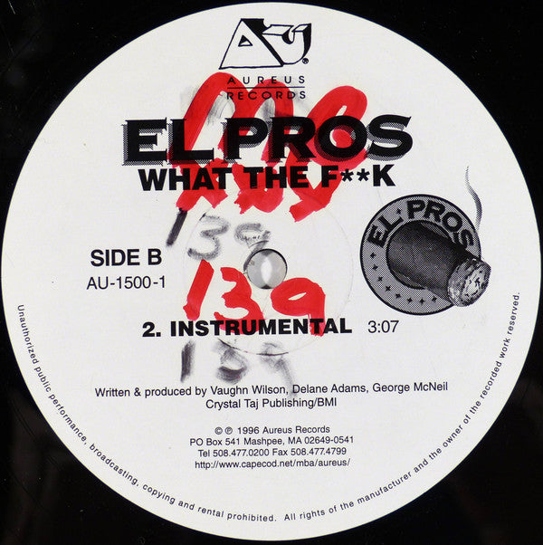 El Pros : What The F**k (10", Single)