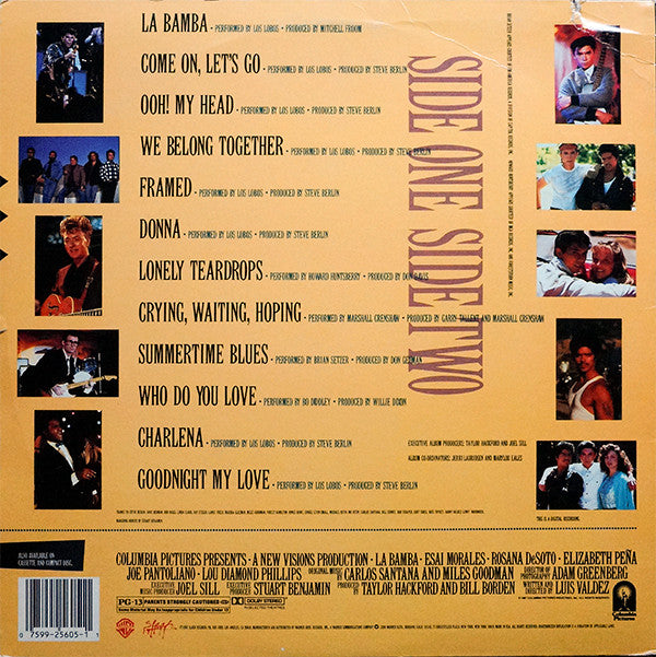 Various : La Bamba (Original Motion Picture Soundtrack) (LP, Album, Spe)