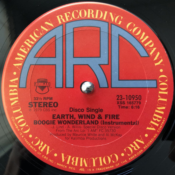 Earth Wind & Fire* With The Emotions : Boogie Wonderland (12", Single, Ter)