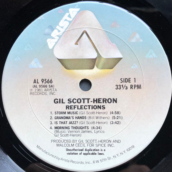 Gil Scott-Heron : Reflections (LP, Album, Ter)