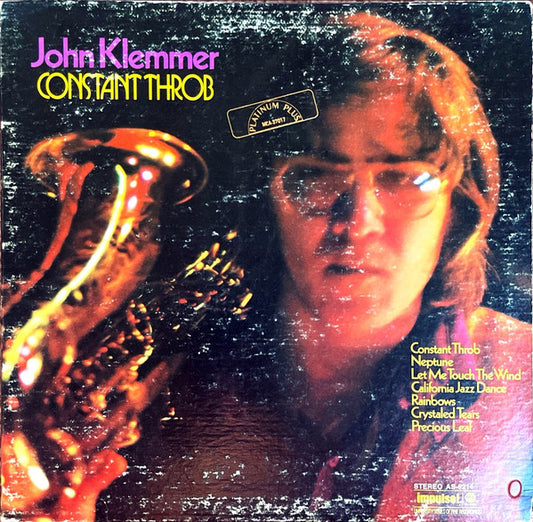 John Klemmer : Constant Throb (LP)