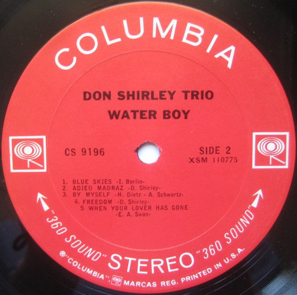 Don Shirley Trio : Water Boy (LP, Album, RE, Pit)