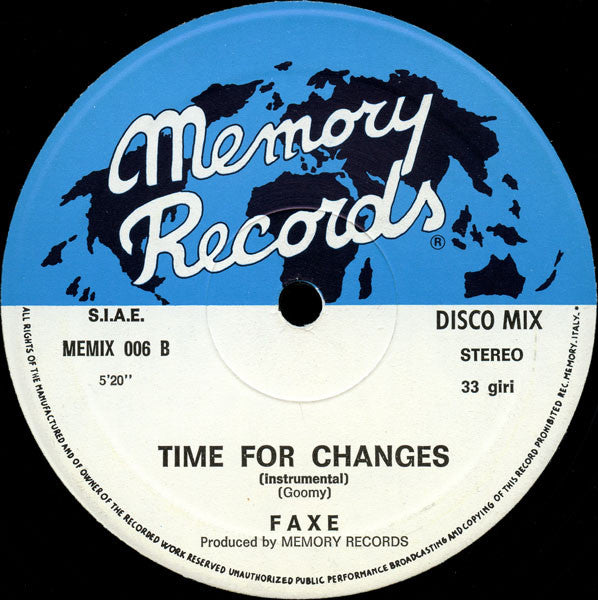 Faxe : Time For Changes (12")