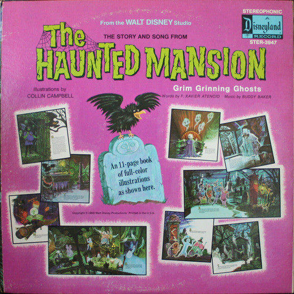 Walt Disney Studio : The Story And Song From The Haunted Mansion (LP, Album, Pur)