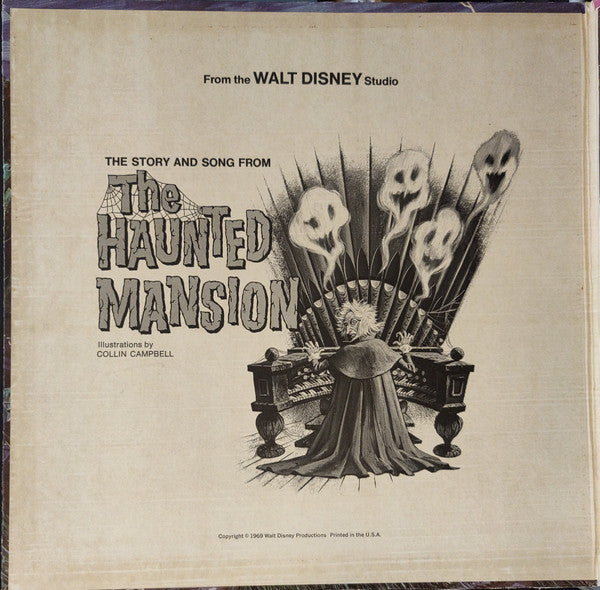 Walt Disney Studio : The Story And Song From The Haunted Mansion (LP, Album, Pur)