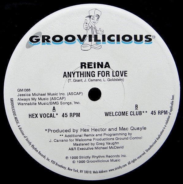 Reina : Anything For Love (2x12", Single)