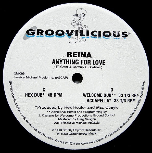 Reina : Anything For Love (2x12", Single)