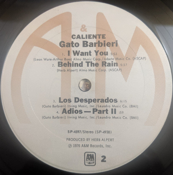 Gato Barbieri : Caliente! (LP, Album, San)